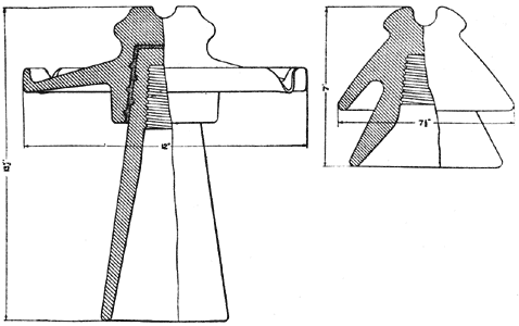 FIG. 6. � BAY COUNTIES MUSHROOM INSULATOR OF PORCELAIN AND GLASS.