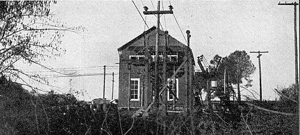 FIG. 17. � HIGH-TENSION END OF SUB-STATION.