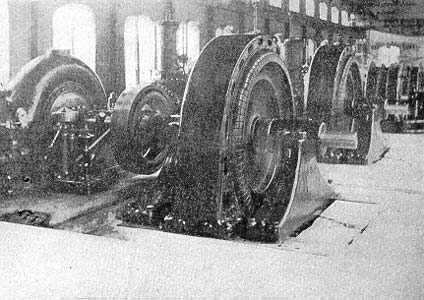 Fig 3 -  INTERIOR OF DE CEW FALLS POWER HOUSE.