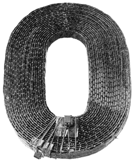 FIG. 2. � DISC FORM OF CHOKE COIL FOR ALTERNATING CURRENTS.