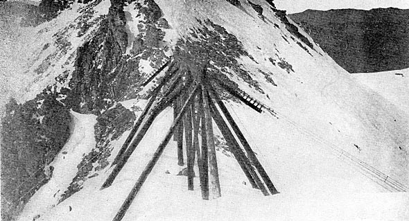 FIG. 3. � TOWER ON SUMMIT OF CAMP BIRD DIVIDE.