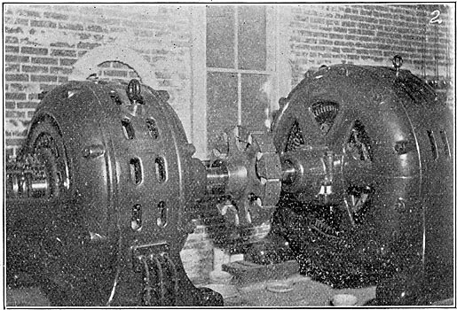 HIGH-TENSION INSULATORS � 200-KILOWATT MOTOR-GENERATOR SET.