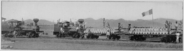 ROLLING STOCK OF THE MEXICAN LIGHT & POWER CO.  THE LOCOMOTIVES ARE FROM THE WORKS OF THE H. K. PORTER CO., OF PITTSBURGH, AND THE LIMA MACHINE WORKS, OF LIMA, OHIO, U. S. A.