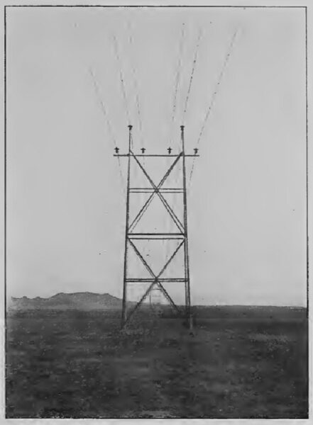 A TOWER ON THE LINE OF THE MEXICAN LIGHT & POWER CO., MADE BY THE RITER-CONLEY MFG. CO., PITTSBURGH, PA.