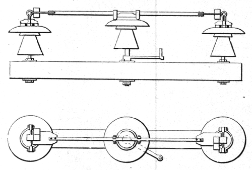 FIG. 11. -- A 60,000-VOLT OUTDOOR LINE SWITCH