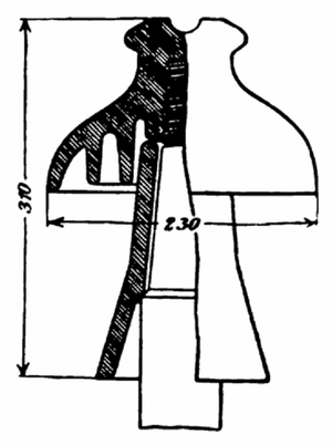 Insulator of the plant on the Missouri River, Mont. 55,000V Fig. 41.