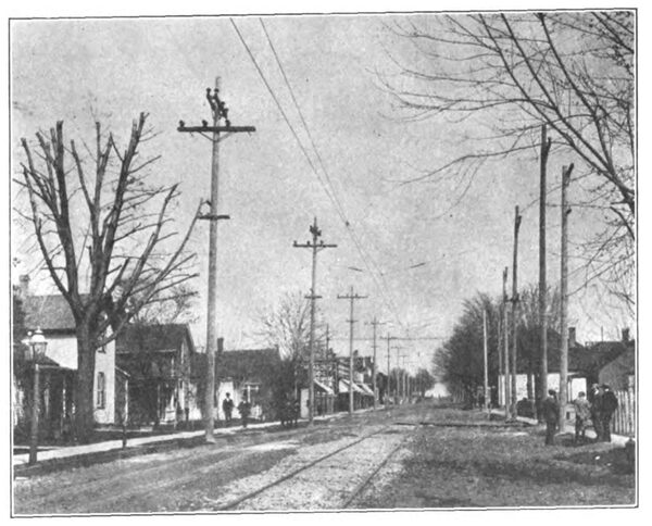 Fig. 15. � CATENARY CONSTRUCTION THROUGH DANVERS