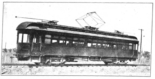 Fig. 26. � INTERURBAN CAR ON THE ILLINOIS TRACTIONSYSTEM EQUIPPED FOR A. C. - D. C. OPERATION