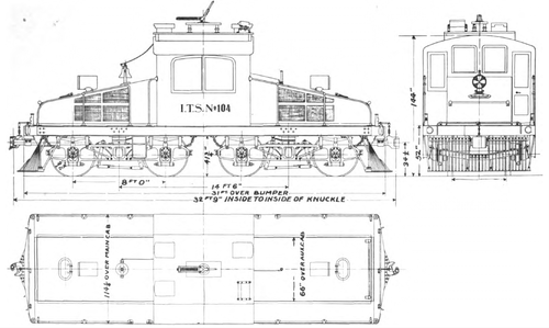 Fig. 27. � 50-TON LOCOMOTIVE EQUIPPED WITH FOUR GE A-609 MOTORS