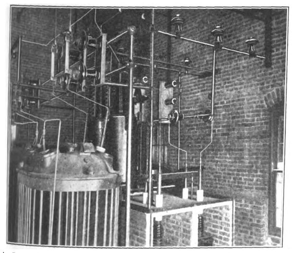 Fig. 7. � TRANSFORMER SWITCH COMPARTMENTS, ETC., IN THE MORTON SUB-STATION