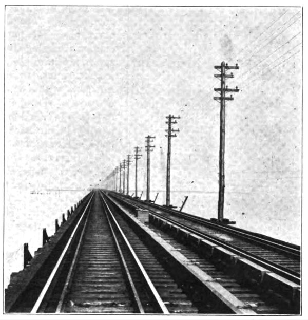 FIG. 13. � WOODEN-POLE CONSTRUCTION ON JAMAICA BAY TRESTLE