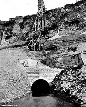 THE PORTAL OF THE GREAT HYDRAULIC TUNNEL.