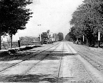 VIEW ON THE NIAGARA FALLS AND BUFFALO RAILWAY.