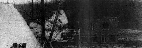 Fig. 1.�VIEW OF POWER HOUSE UNDER CONSTRUCTION.