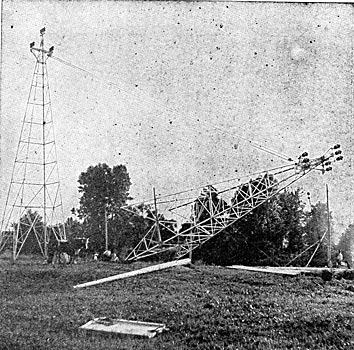 FIG. 20 � Erecting 75-foot tower (2)