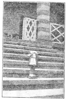 FIG. 4 � Insulator perforated and broken by lightning bolt.