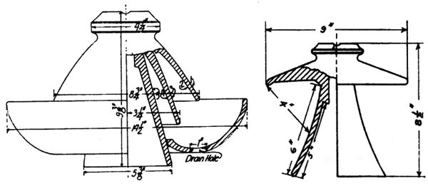 Insulators for Exceptional Service -- Three Types of Porcelain Insulators Subjected to Various Tests.