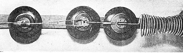 FIG. 29. � HIGH-TENSION LINE DISCONNECING SWITCH AND CHOKE COIL.