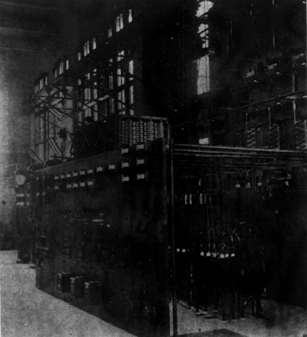 Fig. 5 -- SWITCHBOARD IN WEST BUXTON STATION.