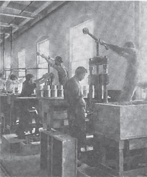 Fig. 4. Presses for Dry-Process Porcelains