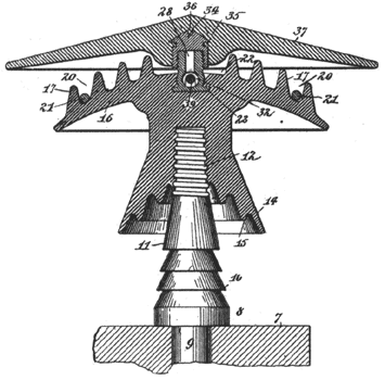 FIG. 2. HIGH-POTENTIAL INSULATOR.