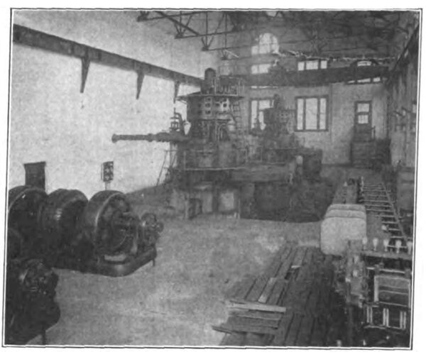 Pittsburg 1200-Volt Line � Interior of Power House at Harmony Junction