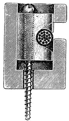 SECTION THROUGH GRIP INSULATOR.
