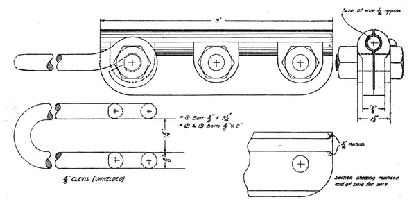FIG. 19 � DIAGRAM AND DETAILS OF ANCHOR CLAMP.