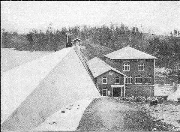 FIG. 2 -- EXTERIOR VIEW OF GREAT FALLS GENERATING STATON.