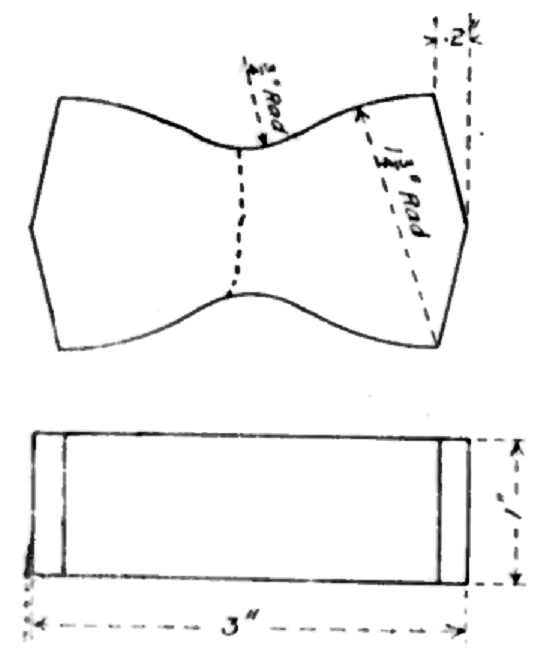FIG. 6 -- STANDARD FORM OF BRIQUETTE.