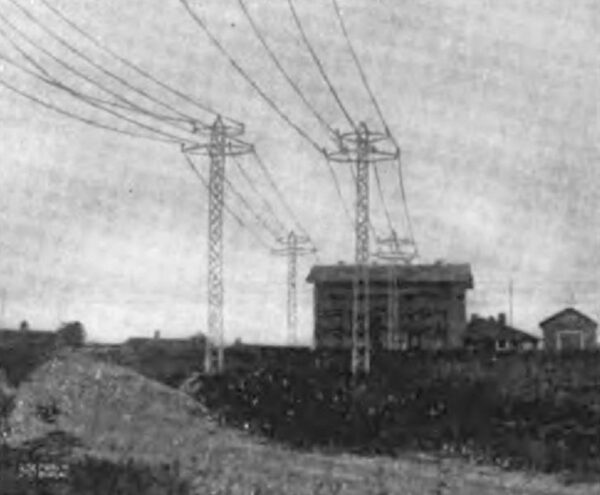 Fig. 5. 44,000 Volt Lines entering the Gastonia Substation