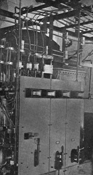 Fig. 9. Interior of Kannapolis Substation Showing G.E. Transformers, Switches, Panels, etc.