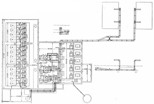 Fig. 1--Plan of Generating Station at Lauchhammer.