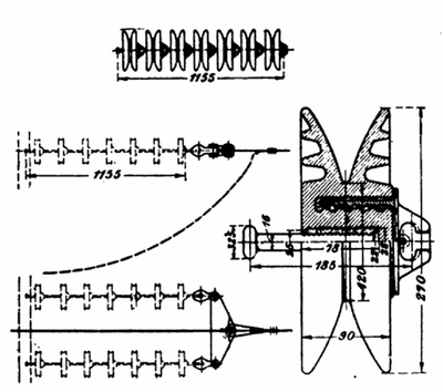 Fig. 6--Strain Insulator Used at Crossing of River Elbe.