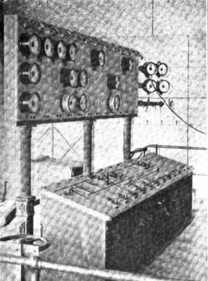 Fig. 3--Control Desk and Instrument Board on Gallery of Generating Station.
