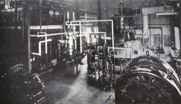 Interior of Stockton Steam Plant.