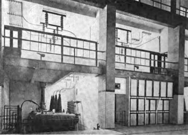 Fig. 12--Low--Tension Switchroom and Main Transformer.