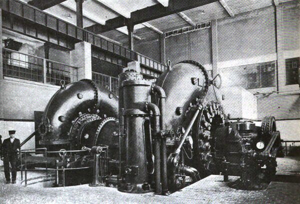 Fig. 8--Main Turbine, Power House No. 2.