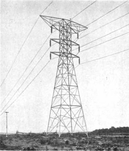 Fig. 23--Transmission Line Tower, Light Section.