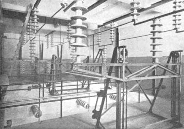 Fig. 24 High--Tension Disconnecting Switches and Oil Switch.