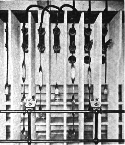 Fig. 29--Feeder Disconnecting Switches and 12,500-Volt Buses.