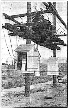 Standard Transformer Mounting in Oil Fields Showing Meters.