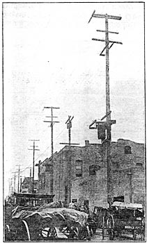 Transformer Mounting for Commercial Service at Bakersfield.