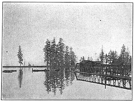 Fig. 18 - Reservoir at End of Flume Above Station at Electron.