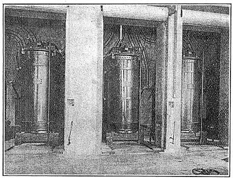 Fig. 23 - High-Tension Transformers, Electron Station.