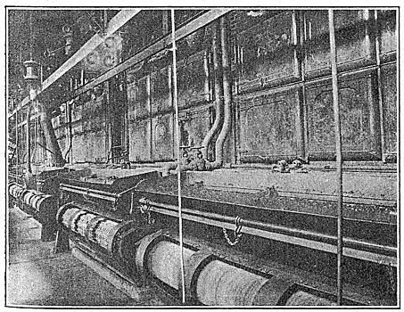 Fig. 37 - Boiler Room in Post Street Station, Seattle.