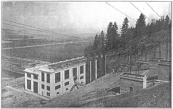 Fig. 4 - White River Station. Lightning-Arrester Houses in Foreground.