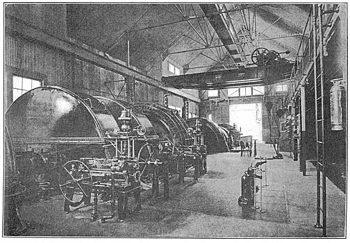 Fig. 9. � Interior View of De Sabla Power House.