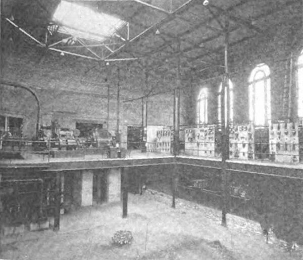 Fig. 8--Interior View of Turbine Room, York Street Station.