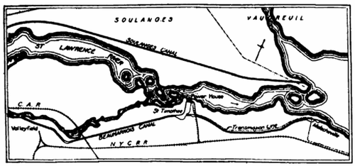 Fig. 2--Map Showing Location of Power House.